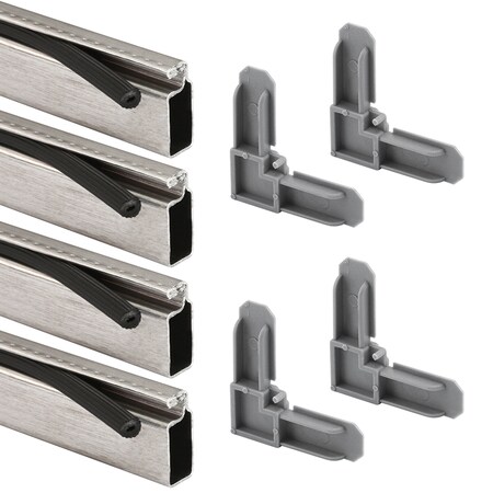 Make 2 Fit Screen Frame Kit,  7/16 in. X 3/4 in. x 36 in.,  Mill Finish (1 kit) PL 7800